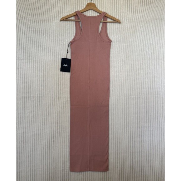 NWT Civil Regime No Tomorrow Dress Womens Dusty Rose Racerback Maxi Bodycon Sz S - Picture 3 of 14